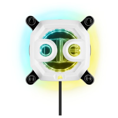 Ventilator carcasa Corsair Hydro X Series XC7 RGB CPU Water Block, RGB, Alb