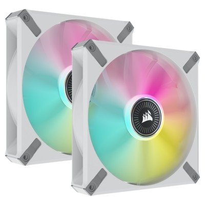 Ventilator carcasa Corsair iCUE ML140 RGB ELITE Premium 140mm, PWM, RGB, Alb Ventilator carcasa Corsair iCUE ML140 RGB ELITE Premium 140mm, PWM, RGB, Alb