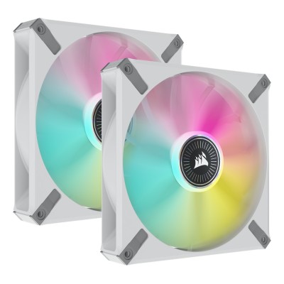 Ventilator carcasa Corsair iCUE ML140 RGB ELITE Premium 140mm, PWM, RGB, Alb Ventilator carcasa Corsair iCUE ML140 RGB ELITE Premium 140mm, PWM, RGB, Alb