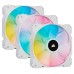 Ventilator carcasa Corsair iCUE SP120 RGB ELITE Performance 120mm, PWM, RGB, Alb, pachet x3 Ventilator carcasa Corsair iCUE SP120 RGB ELITE Performance 120mm, PWM, RGB, Alb, pachet x3
