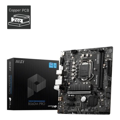 Placa de baza MSI B560M PRO, Intel B560, LGA 1200, mATX, DDR4 Placa de baza MSI B560M PRO, Intel B560, LGA 1200, mATX, DDR4