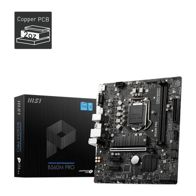 Placa de baza MSI B560M PRO, Intel B560, LGA 1200, mATX, DDR4 Placa de baza MSI B560M PRO, Intel B560, LGA 1200, mATX, DDR4