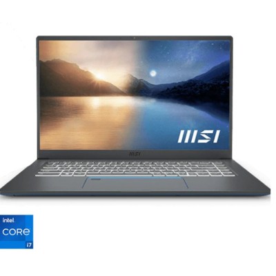 Laptop MSI Prestige 15 Gaming cu procesor Intel Core i7-1195G7, 15.6 inch, 32GB DDR4, 1TB SSD, NVIDIA GeForce RTX 3050 Ti 4GB GDDR6, Fără sistem de operare, Gri, 2 ani Laptop MSI Prestige 15 Gaming cu procesor Intel Core i7-1195G7, 15.6 inch, 32GB DDR4, 1TB SSD, NVIDIA GeForce RTX 3050 Ti 4GB GDDR6, Fără sistem de operare, Gri, 2 ani