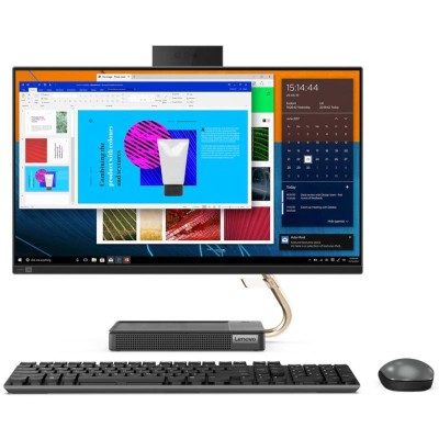 Calculator Desktop Lenovo IdeaCentre 5 AIO 23.8 inch cu procesor Intel Core i5-11400T până la 3.7GHz, 16GB RAM, 512GB SSD, Intel UHD Graphics 730, Fără sistem de operare, Garanție 2 ani Calculator Desktop Lenovo IdeaCentre 5 AIO 23.8 inch cu procesor Intel Core i5-11400T până la 3.7GHz, 16GB RAM, 512GB SSD, Intel UHD Graphics 730, Fără sistem de operare, Garanție 2 ani