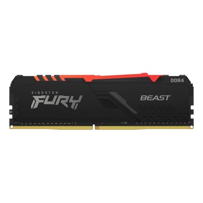 Memorie RAM Kingston FURY Beast RGB, 32GB DDR4, 3000MHz, CL16 Memorie RAM Kingston FURY Beast RGB, 32GB DDR4, 3000MHz, CL16