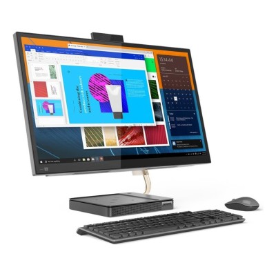 Calculator Desktop Lenovo IdeaCentre AIO 5 27IOB6 cu procesor Intel Core i7-11700T până la 4.6GHz, 16GB DDR4, 1TB SSD, NVIDIA GeForce RTX 3050 4GB, Windows 11 Home, Garanție 2 ani