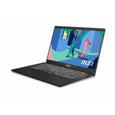 Laptop MSI Modern 14 FHD I3-1215U 8GB 256GB UMA DOS cu procesor Intel Core i3-1215U până la 4.4GHz, 14