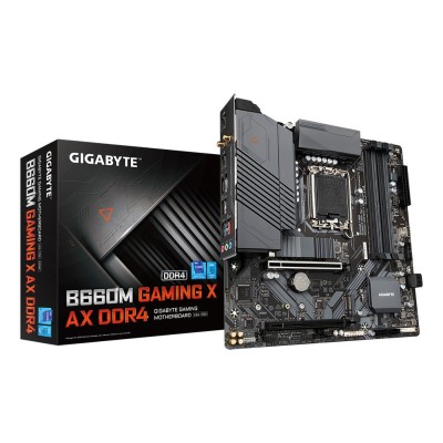 Placa de baza Gigabyte B660M GAMING X AX DDR4, Intel B660, LGA 1700, mATX, DDR4, Wi-Fi 6E