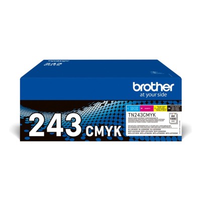 Toner laser color Brother TN-243CMYK Multipack CMYK, 4.000 pagini, Multipack Toner laser color Brother TN-243CMYK Multipack CMYK, 4.000 pagini, Multipack