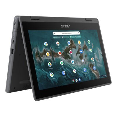 Laptop Asus Chromebook Flip CR1 (CR1100) 2-in-1 cu procesor Intel Celeron N4500 până la 2.8GHz, 11.6 Laptop Asus Chromebook Flip CR1 (CR1100) 2-in-1 cu procesor Intel Celeron N4500 până la 2.8GHz, 11.6