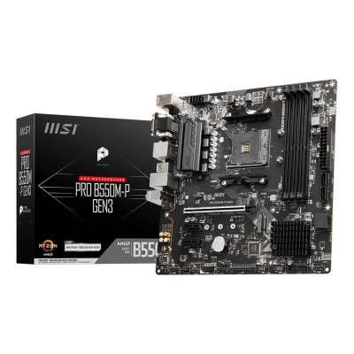Placa de baza MSI PRO B550M-P GEN3, AMD B550, AM4, mATX, DDR4