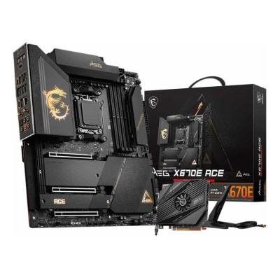Placa de baza MSI MEG X670E ACE, AMD X670, AM5, eATX, DDR5, Wi‑Fi 6E & 10GbE