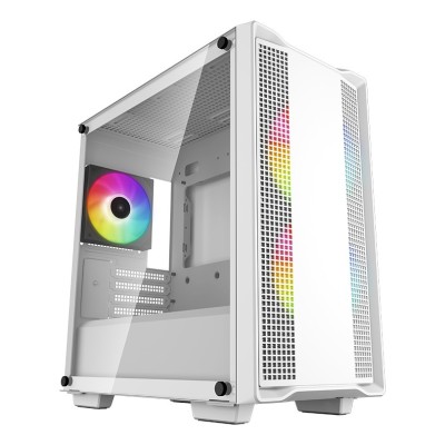 Carcasa DeepCool CC360 WH ARGB Mid Tower, tempered glass, Alb Carcasa DeepCool CC360 WH ARGB Mid Tower, tempered glass, Alb