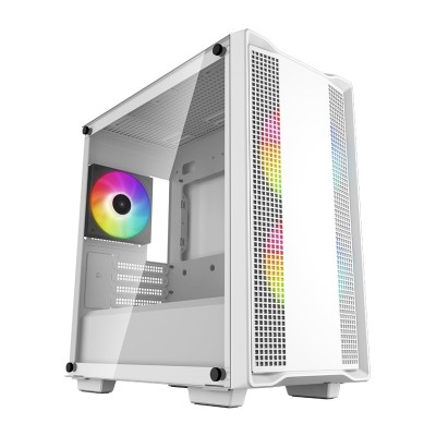 Carcasa DeepCool CC360 WH ARGB Mid Tower, tempered glass, Alb