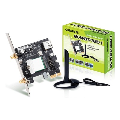 Placa de retea Gigabyte Wireless + Bluetooth, Wi-Fi 5 AC1733, PCIe, + Bluetooth 5.0