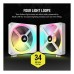 Ventilator carcasa Corsair iCUE LINK QX140 RGB 140mm, PWM, RGB, Alb Ventilator carcasa Corsair iCUE LINK QX140 RGB 140mm, PWM, RGB, Alb