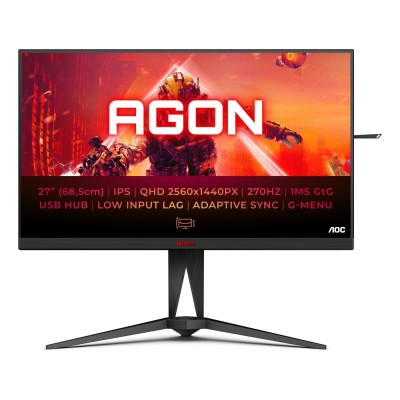 Monitor AOC AG275QZ/EU 27 inch, 2560 x 1440 px, IPS, 270 Hz, Gaming