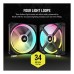 Ventilator carcasa Corsair iCUE LINK QX140 RGB 140mm, PWM, RGB, pachet x2 Ventilator carcasa Corsair iCUE LINK QX140 RGB 140mm, PWM, RGB, pachet x2