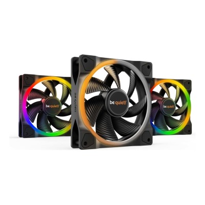 Ventilator carcasa be quiet! LIGHT WINGS 120mm, PWM, ARGB, pachet x3