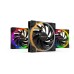 Ventilator carcasa be quiet! Light Wings 140mm, PWM, ARGB, pachet x3