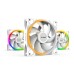 Ventilator carcasa be quiet! LIGHT WINGS White 120mm, PWM, ARGB, Alb, pachet x3