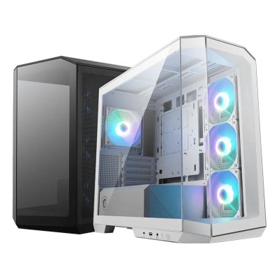 Carcasa MSI MAG PANO M100R PZ Mini Tower, tempered glass, Alb
