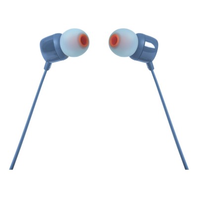 Casti JBL JBLT110BLU In-ear, cu fir, microfon in-line Casti JBL JBLT110BLU In-ear, cu fir, microfon in-line