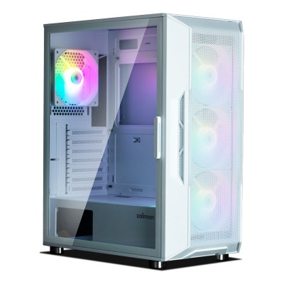 Carcasa Zalman i3 Neo Mid Tower, tempered glass, Alb