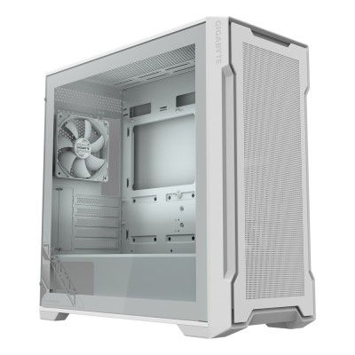 Carcasa Gigabyte Mid Tower, tempered glass, Alb
