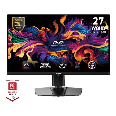 Monitor MSI MAG 271QPX QD-OLED E2 27 inch, 2560 x 1440 px, OLED, 240 Hz, Gaming Monitor MSI MAG 271QPX QD-OLED E2 27 inch, 2560 x 1440 px, OLED, 240 Hz, Gaming
