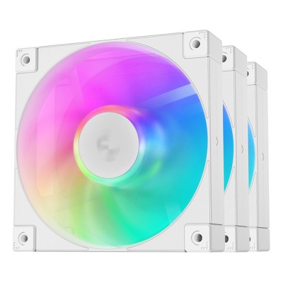 Ventilator carcasa DeepCool FD12 ARGB WH 120mm, PWM, ARGB, Alb, pachet x3 Ventilator carcasa DeepCool FD12 ARGB WH 120mm, PWM, ARGB, Alb, pachet x3