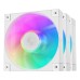 Ventilator carcasa DeepCool FD12 ARGB WH 120mm, PWM, ARGB, Alb, pachet x3 Ventilator carcasa DeepCool FD12 ARGB WH 120mm, PWM, ARGB, Alb, pachet x3
