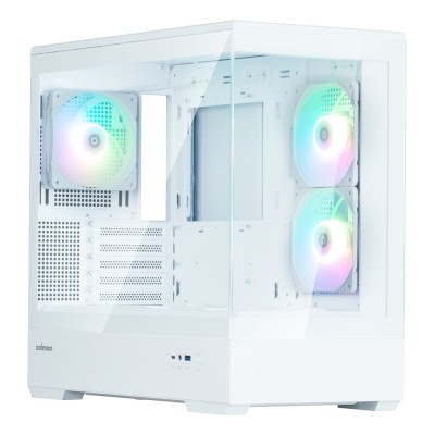 Carcasa Zalman P30 V2 Mini Tower, tempered glass, Alb
