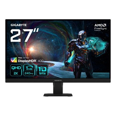 Monitor GIGABYTE GS27QXA 27 inch, 2560 x 1440 px, IPS, 240 Hz, Gaming Monitor GIGABYTE GS27QXA 27 inch, 2560 x 1440 px, IPS, 240 Hz, Gaming