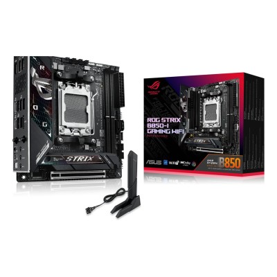Placa de baza ASUS ROG STRIX B850-I GAMING WIFI, AMD B850, AM5, mini-ITX, DDR5, Wi-Fi 7