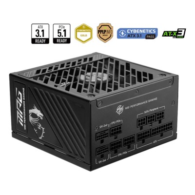Sursa MSI MPG A850GS PCIE5 850W, 80 PLUS Gold, full modulara