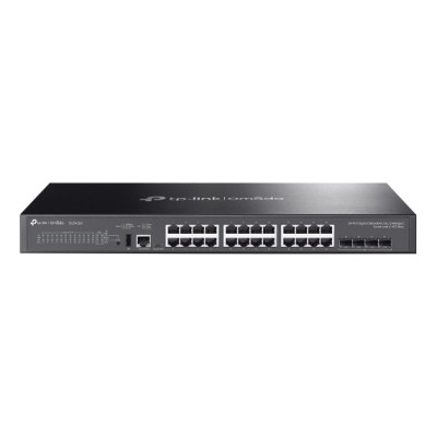 Switch TP-Link SG5428X 24 porturi Gigabit + 4 SFP+ uplink Administrabil, PoE++, Rack 19 Switch TP-Link SG5428X 24 porturi Gigabit + 4 SFP+ uplink Administrabil, PoE++, Rack 19