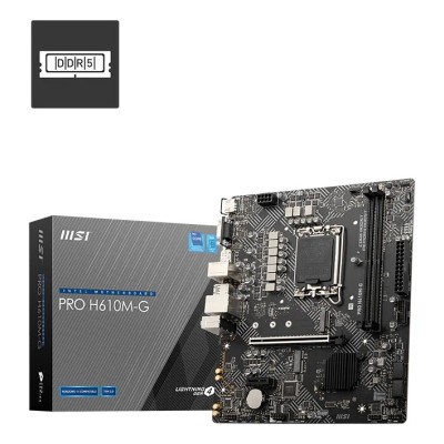 Placa de baza MSI PRO H610M-G, Intel H610, LGA 1700, mATX, DDR5 Placa de baza MSI PRO H610M-G, Intel H610, LGA 1700, mATX, DDR5