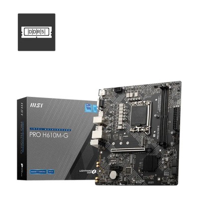 Placa de baza MSI PRO H610M-G, Intel H610, LGA 1700, mATX, DDR5 Placa de baza MSI PRO H610M-G, Intel H610, LGA 1700, mATX, DDR5
