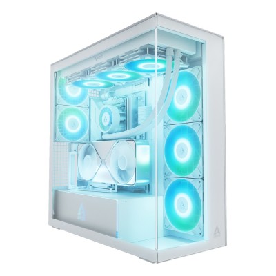 Carcasa Arctic Xtender VG Wh Mid Tower, tempered glass, Alb