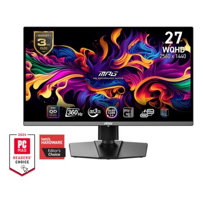 Monitor MSI MPG 271QRX QD-OLED 26.5 inch, 2560 x 1440 px, OLED, 360 Hz, Gaming Monitor MSI MPG 271QRX QD-OLED 26.5 inch, 2560 x 1440 px, OLED, 360 Hz, Gaming