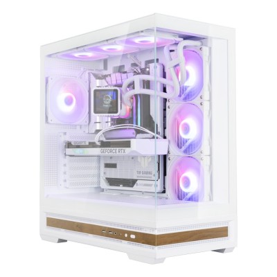 Carcasa Zalman P40 NAMU Mid Tower, tempered glass, Alb Carcasa Zalman P40 NAMU Mid Tower, tempered glass, Alb
