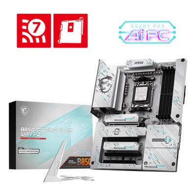 Placa de baza MSI B850 GAMING PLUS WIFI PZ, AMD B850, AM5, ATX, DDR5, Wi-Fi 7 Placa de baza MSI B850 GAMING PLUS WIFI PZ, AMD B850, AM5, ATX, DDR5, Wi-Fi 7