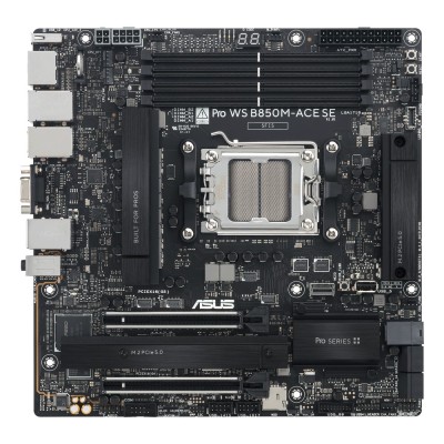 Placa de baza ASUS Pro WS B850M-ACE SE, AMD B850, AM5, mATX, DDR5, 10GbE Placa de baza ASUS Pro WS B850M-ACE SE, AMD B850, AM5, mATX, DDR5, 10GbE