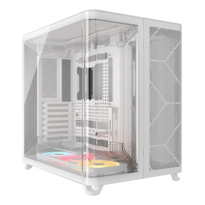 Carcasa Corsair AIR 5400 LX-R RGB iCUE LINK Triple Chamber Mid Tower, tempered glass, Alb Carcasa Corsair AIR 5400 LX-R RGB iCUE LINK Triple Chamber Mid Tower, tempered glass, Alb