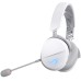 Casti ASUS ROG Pelta RGB White Over-ear Gaming, Wireless + Bluetooth + cablu, cu microfon