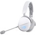 Casti ASUS ROG Pelta RGB White Over-ear Gaming, Wireless + Bluetooth + cablu, cu microfon