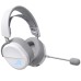 Casti ASUS ROG Pelta RGB White Over-ear Gaming, Wireless + Bluetooth + cablu, cu microfon
