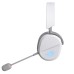 Casti ASUS ROG Pelta RGB White Over-ear Gaming, Wireless + Bluetooth + cablu, cu microfon