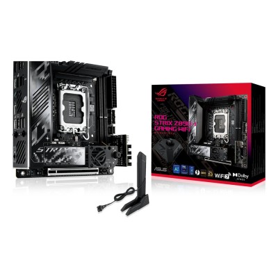 Placa de baza ASUS ROG STRIX Z890-I Gaming WiFi, Intel Z890, LGA 1851, mini-ITX, DDR5, Wi-Fi 7